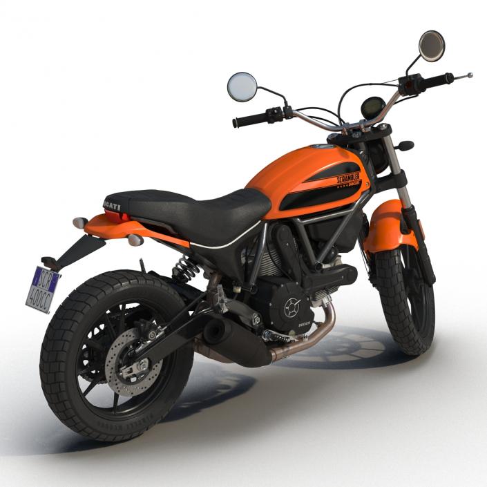 3D model Ducati Scrambler Sixty2 Rigged