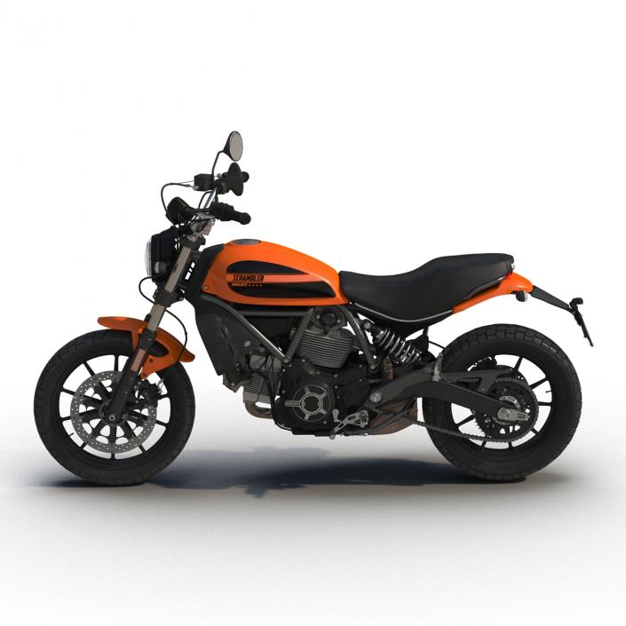 3D model Ducati Scrambler Sixty2 Rigged