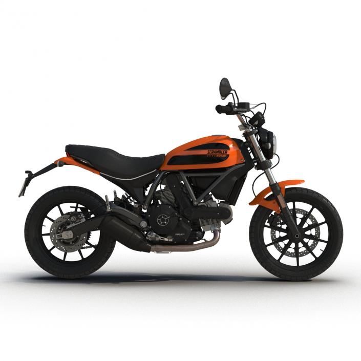 3D model Ducati Scrambler Sixty2 Rigged