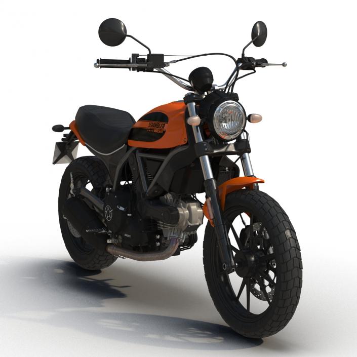 3D model Ducati Scrambler Sixty2 Rigged