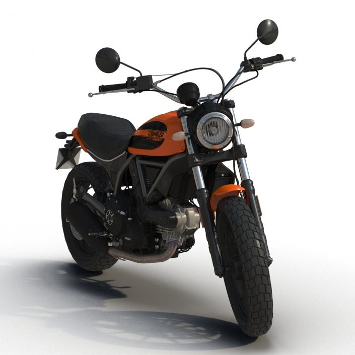 3D model Ducati Scrambler Sixty2 Rigged