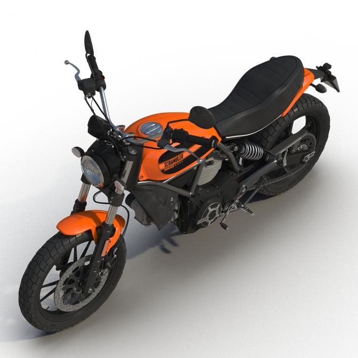 3D model Ducati Scrambler Sixty2 Rigged