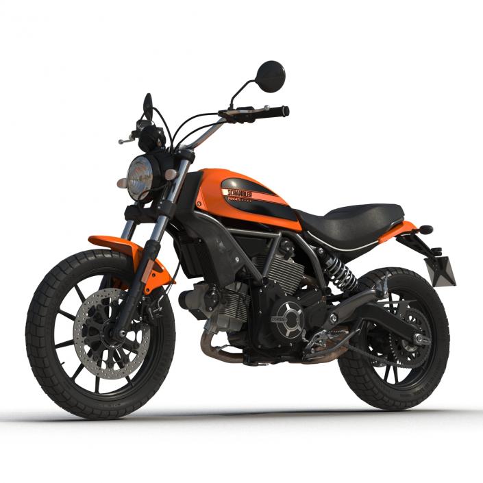 3D model Ducati Scrambler Sixty2 Rigged