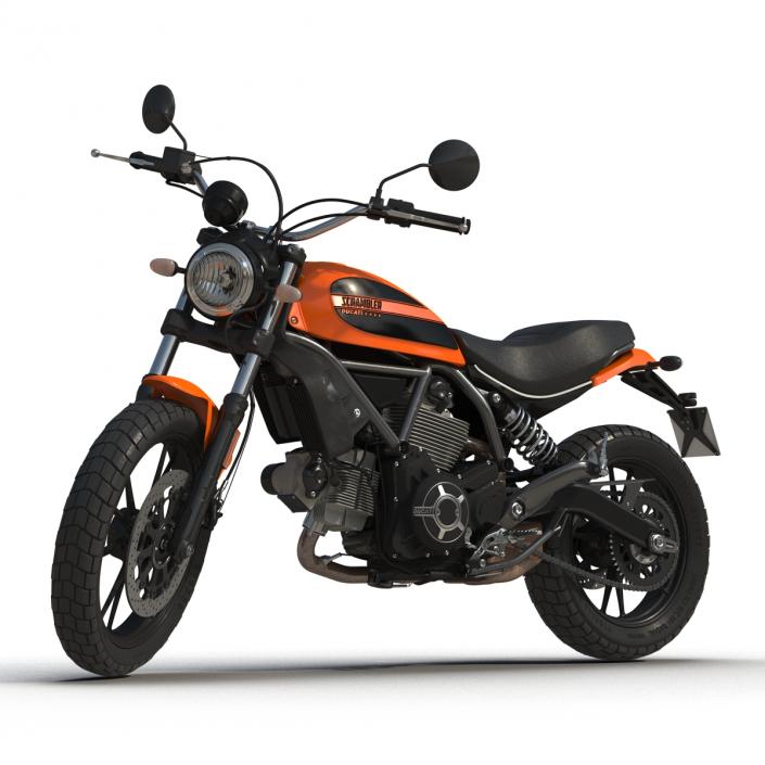 3D model Ducati Scrambler Sixty2 Rigged