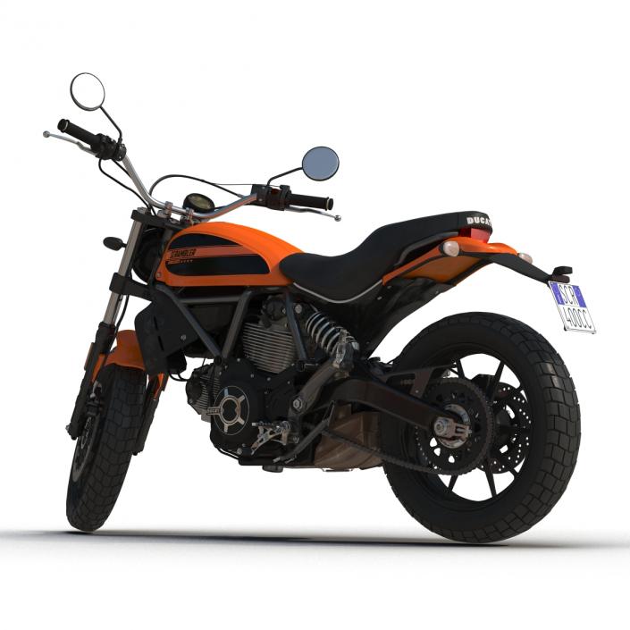 3D model Ducati Scrambler Sixty2 Rigged