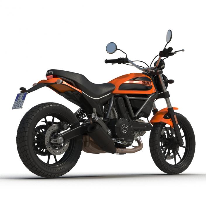 3D model Ducati Scrambler Sixty2 Rigged