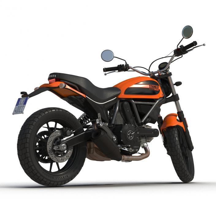 3D model Ducati Scrambler Sixty2 Rigged