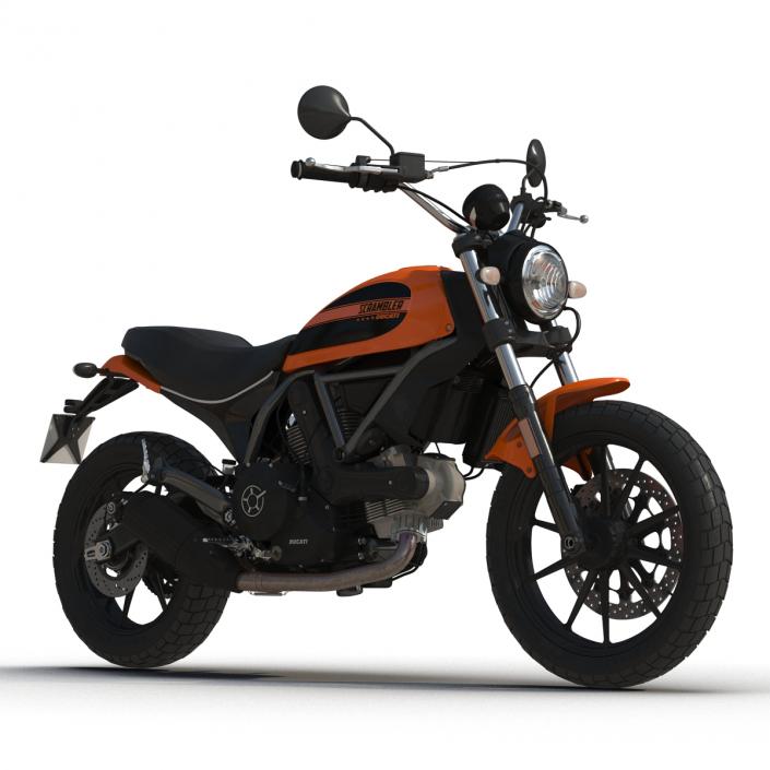 3D model Ducati Scrambler Sixty2 Rigged