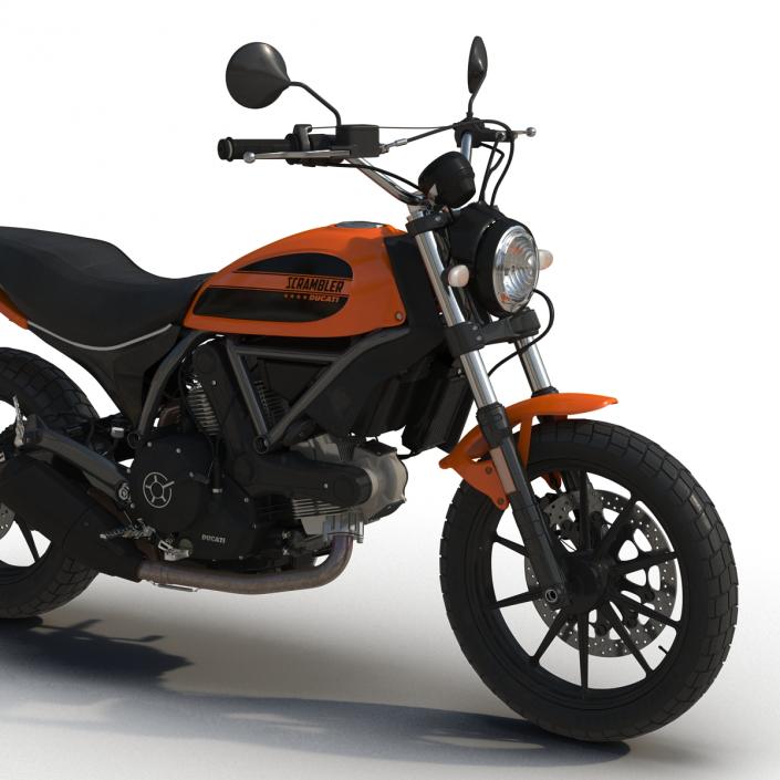 3D model Ducati Scrambler Sixty2 Rigged