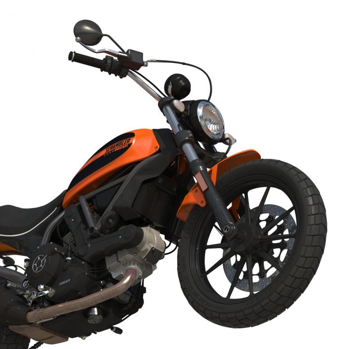 3D model Ducati Scrambler Sixty2 Rigged