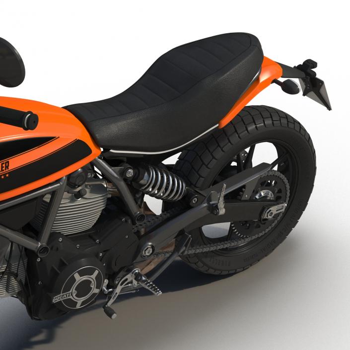 3D model Ducati Scrambler Sixty2 Rigged