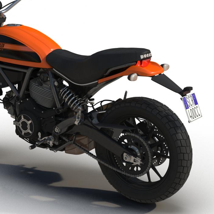 3D model Ducati Scrambler Sixty2 Rigged