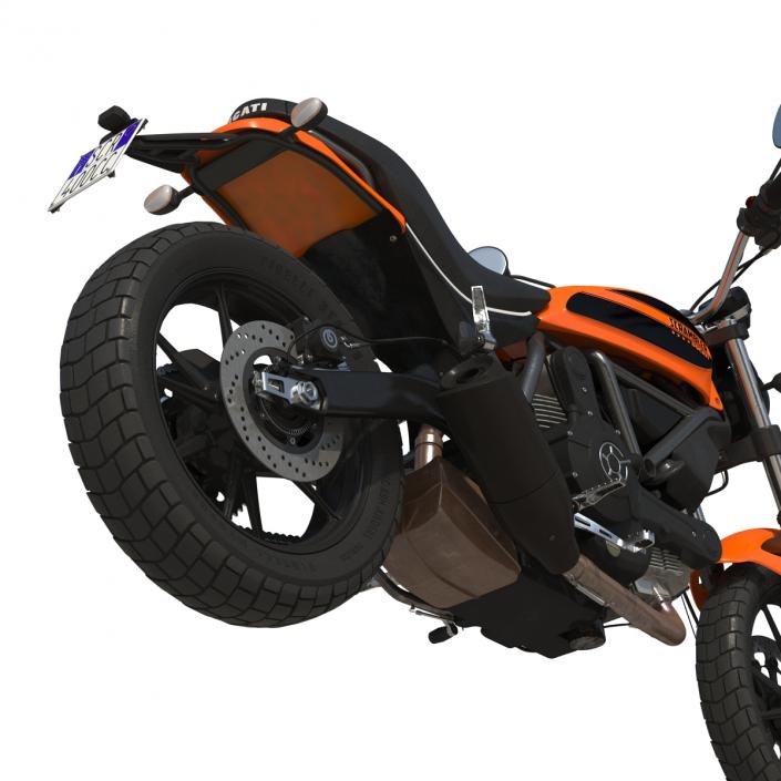 3D model Ducati Scrambler Sixty2 Rigged