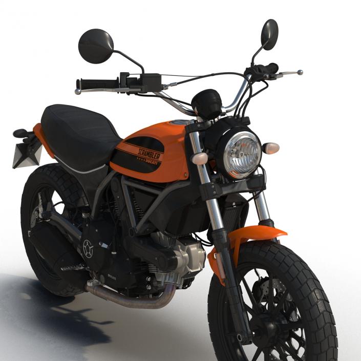 3D model Ducati Scrambler Sixty2 Rigged