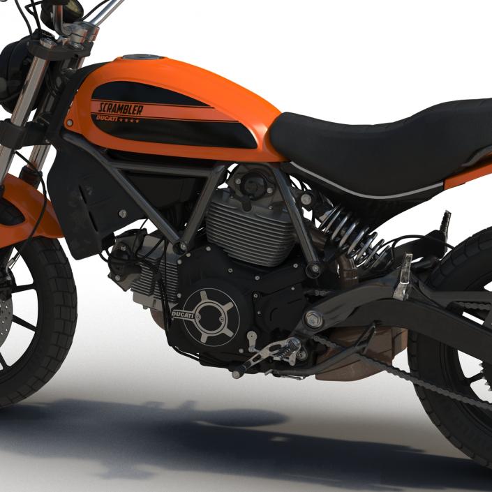 3D model Ducati Scrambler Sixty2 Rigged