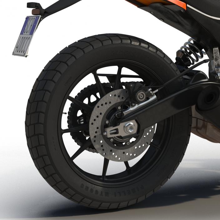 3D model Ducati Scrambler Sixty2 Rigged