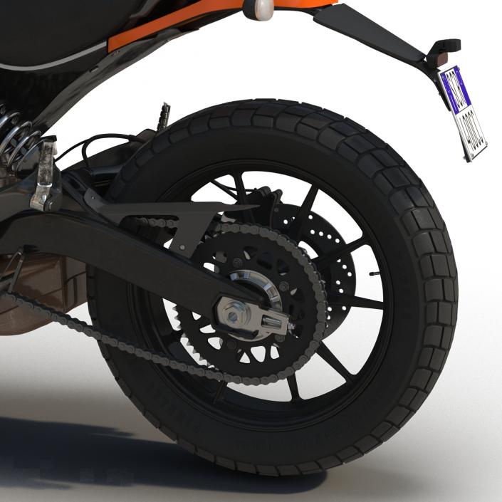 3D model Ducati Scrambler Sixty2 Rigged