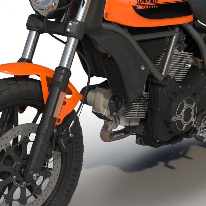 3D model Ducati Scrambler Sixty2 Rigged