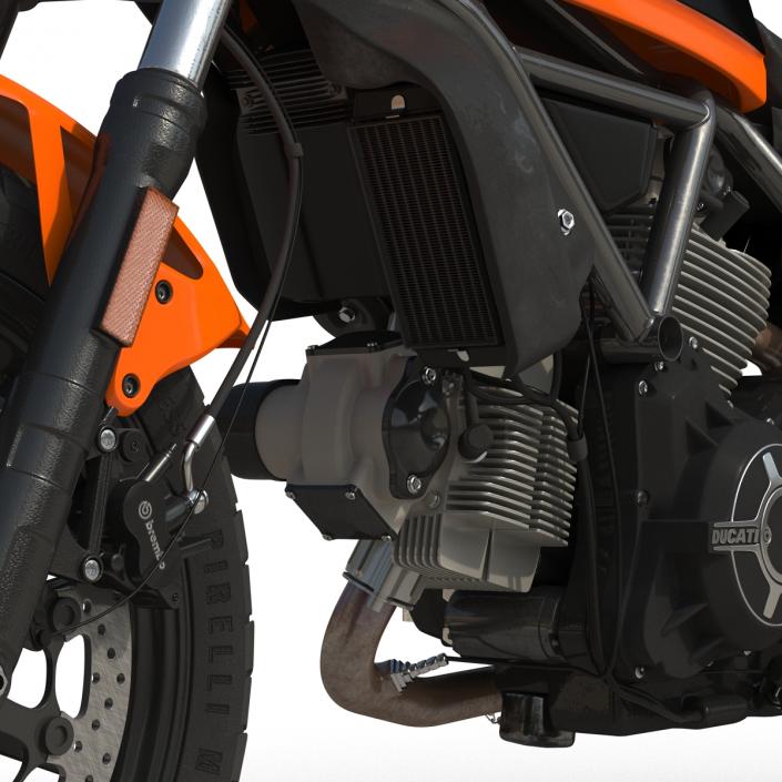 3D model Ducati Scrambler Sixty2 Rigged