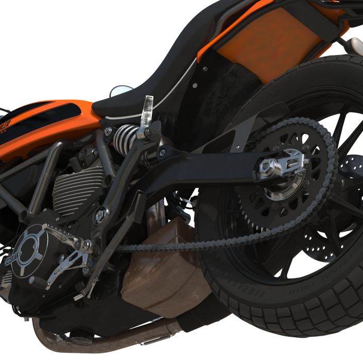 3D model Ducati Scrambler Sixty2 Rigged