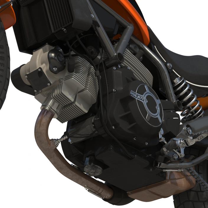 3D model Ducati Scrambler Sixty2 Rigged