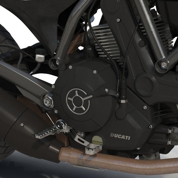 3D model Ducati Scrambler Sixty2 Rigged