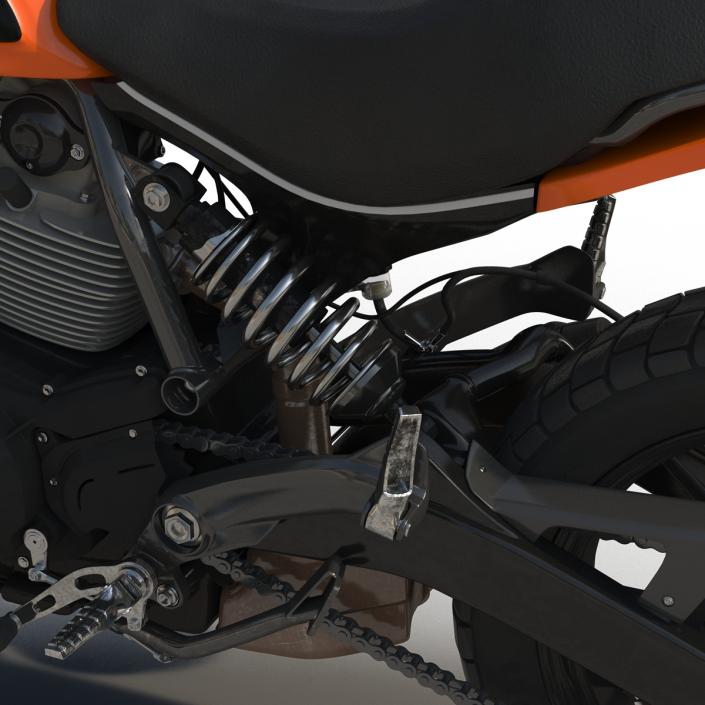 3D model Ducati Scrambler Sixty2 Rigged