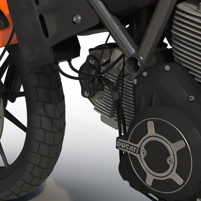 3D model Ducati Scrambler Sixty2 Rigged