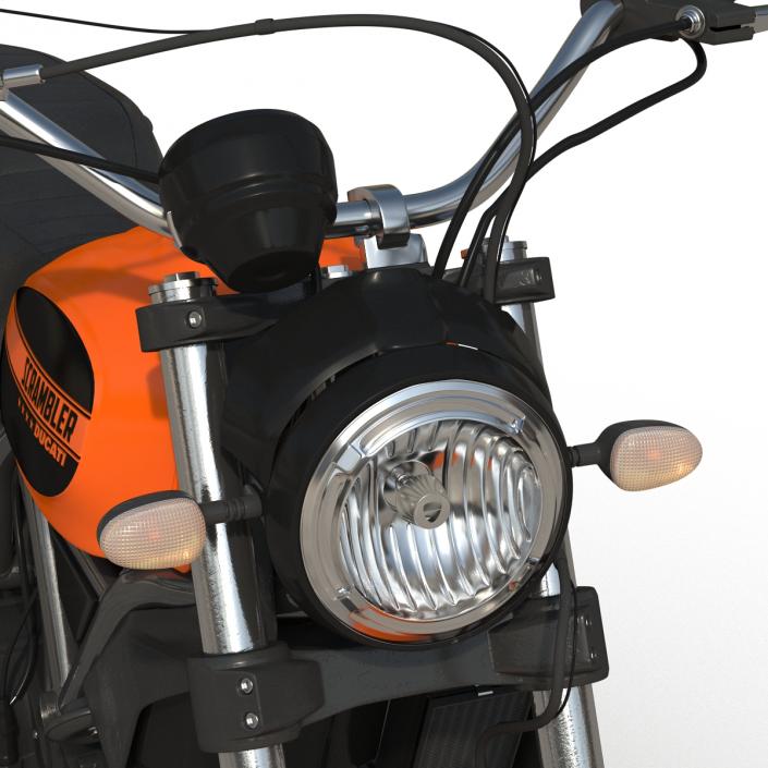 3D model Ducati Scrambler Sixty2 Rigged