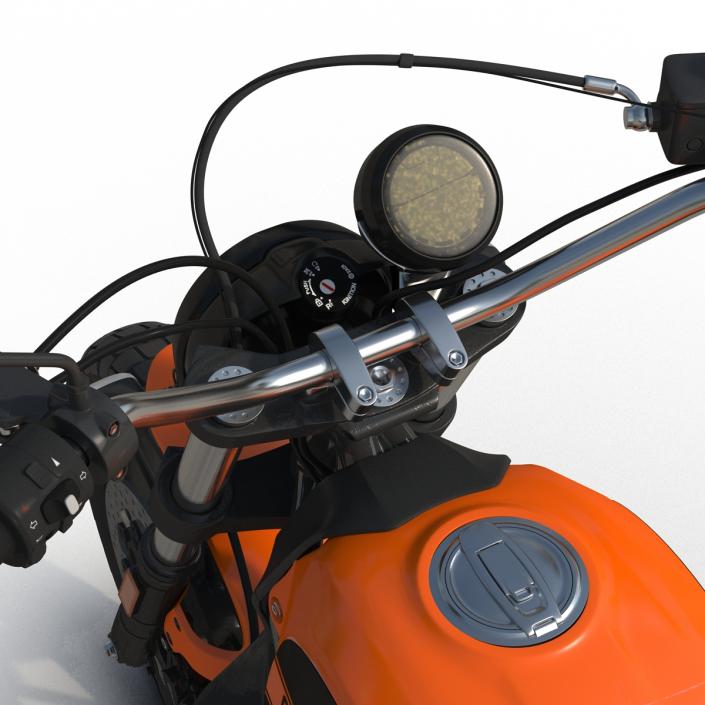 3D model Ducati Scrambler Sixty2 Rigged