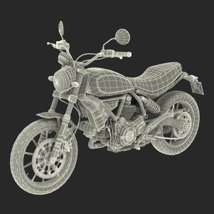 3D model Ducati Scrambler Sixty2 Rigged