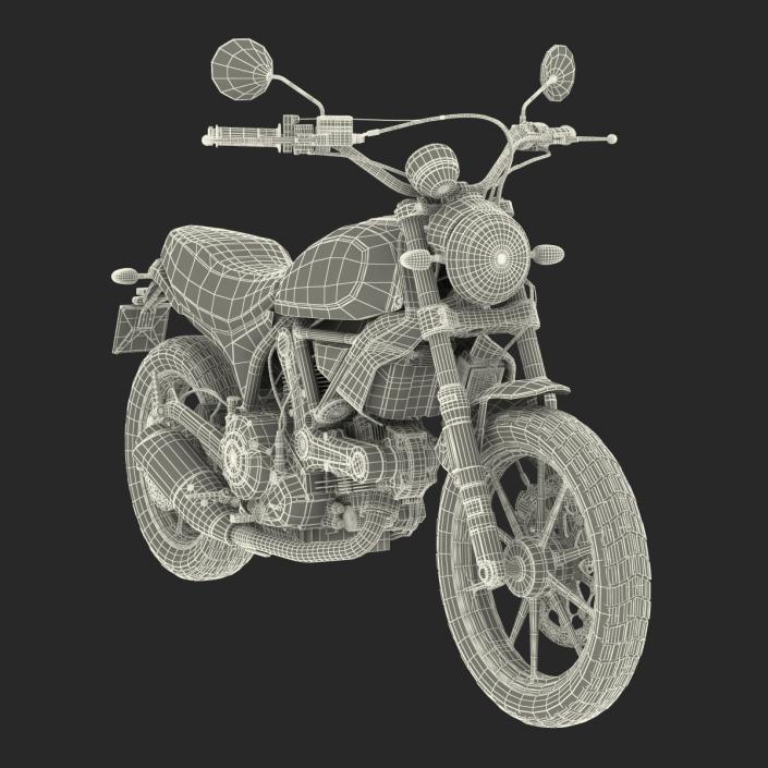 3D model Ducati Scrambler Sixty2 Rigged