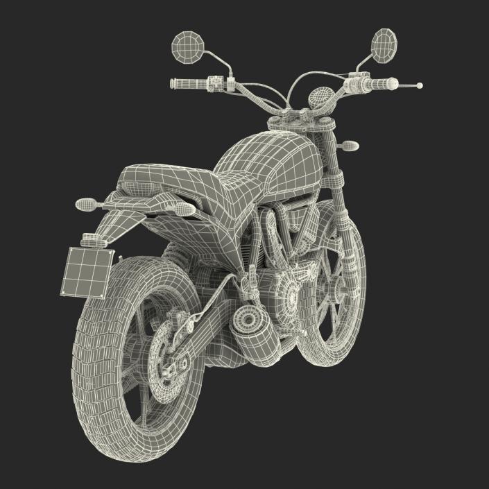 3D model Ducati Scrambler Sixty2 Rigged