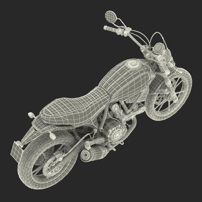 3D model Ducati Scrambler Sixty2 Rigged