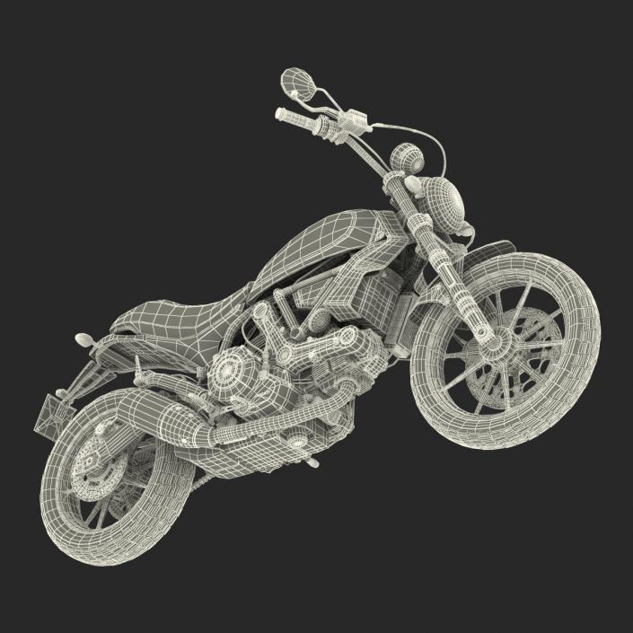 3D model Ducati Scrambler Sixty2 Rigged