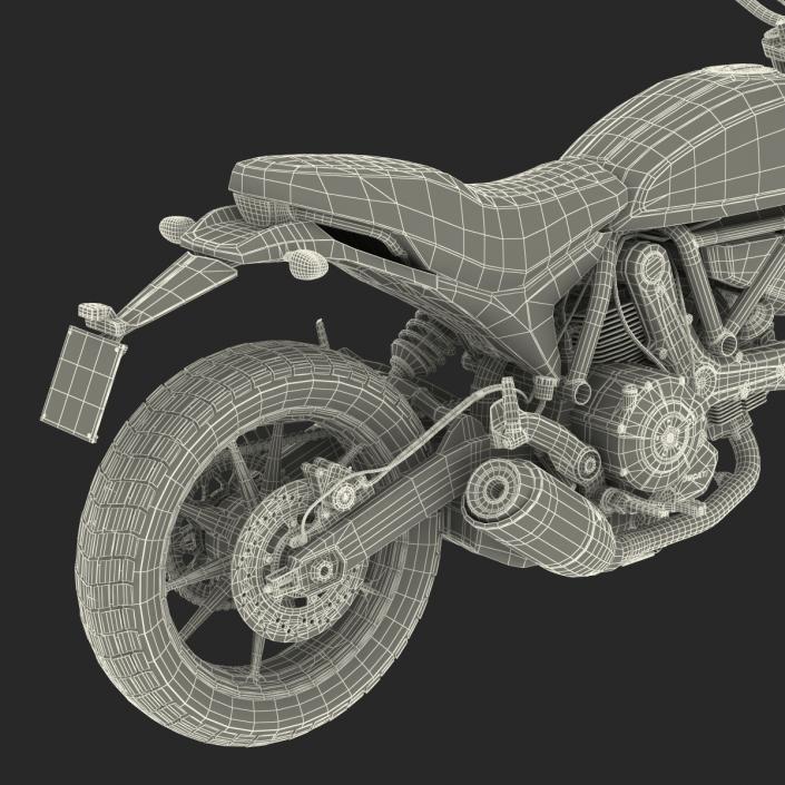 3D model Ducati Scrambler Sixty2 Rigged