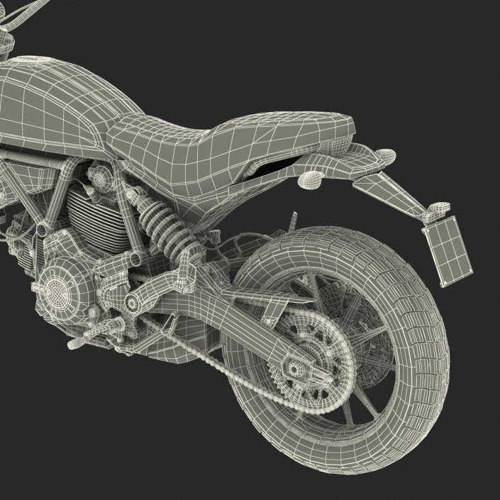 3D model Ducati Scrambler Sixty2 Rigged