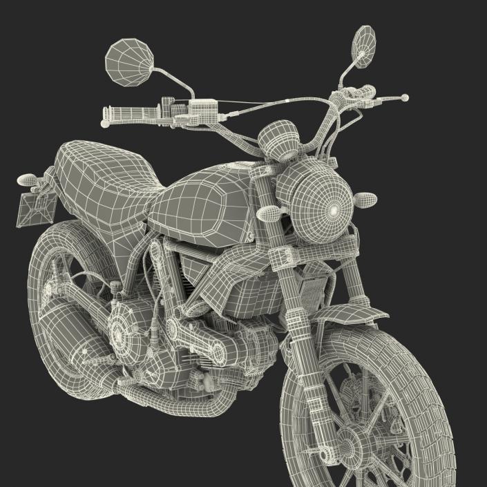 3D model Ducati Scrambler Sixty2 Rigged