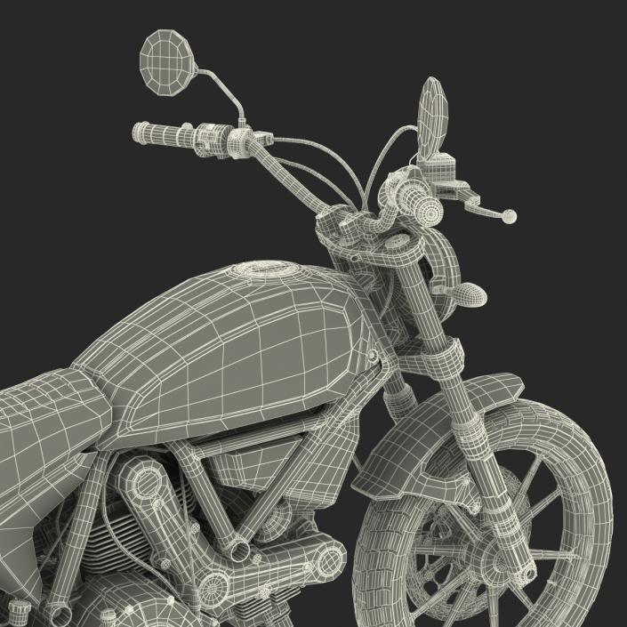 3D model Ducati Scrambler Sixty2 Rigged