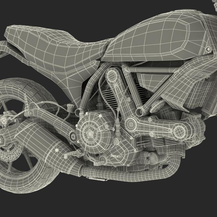 3D model Ducati Scrambler Sixty2 Rigged