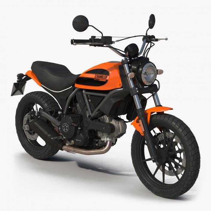 3D Ducati Scrambler Sixty2 model