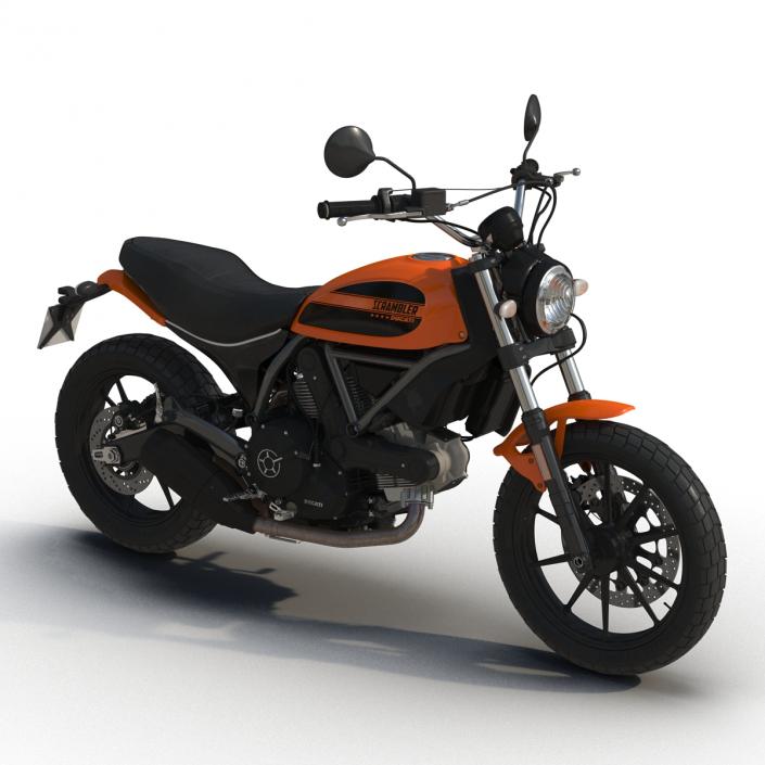 3D Ducati Scrambler Sixty2 model