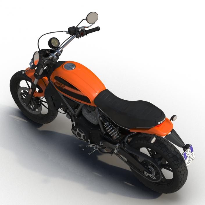 3D Ducati Scrambler Sixty2 model