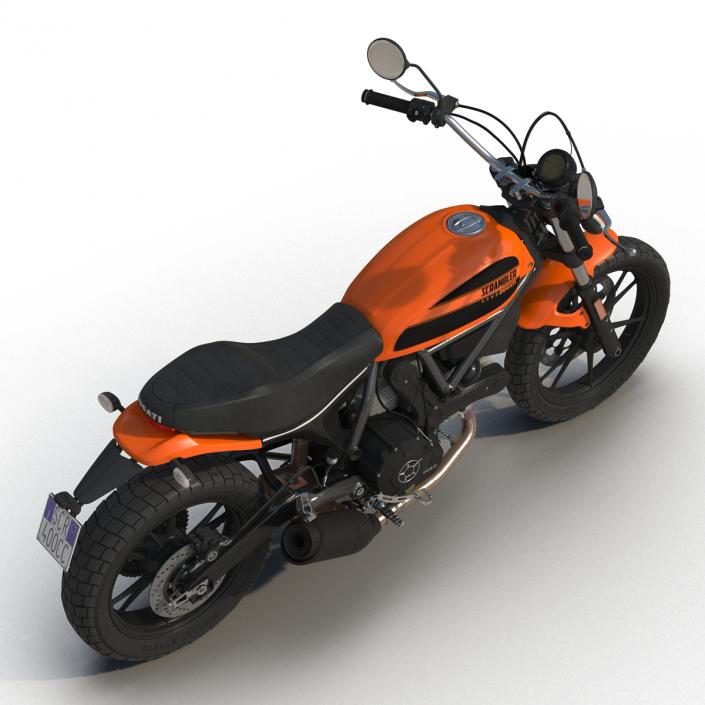 3D Ducati Scrambler Sixty2 model