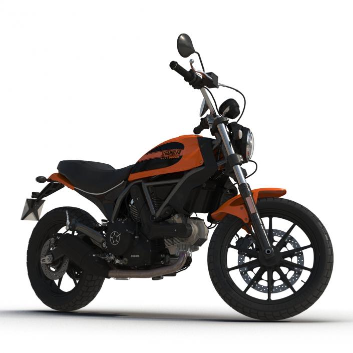 3D Ducati Scrambler Sixty2 model