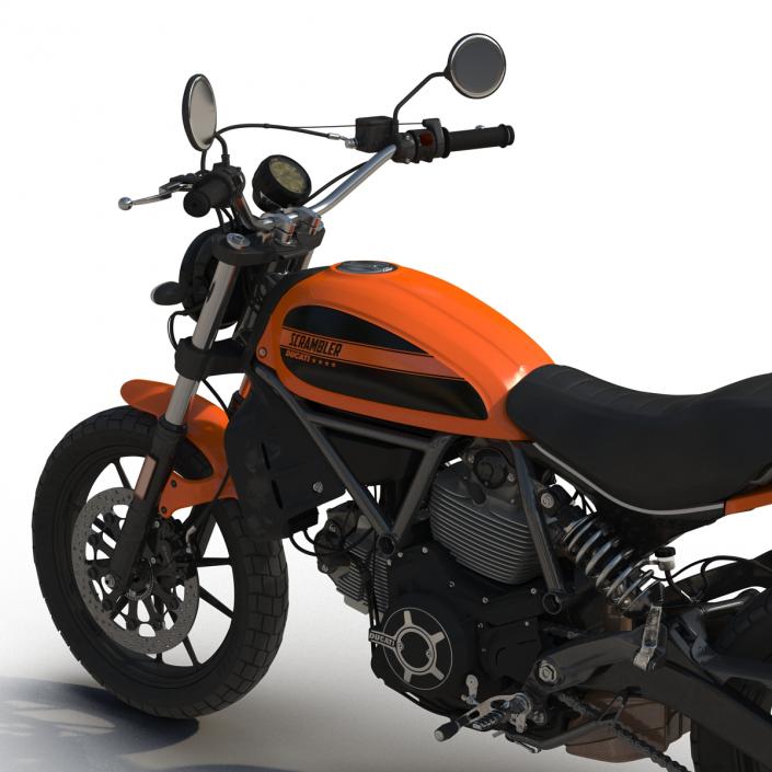 3D Ducati Scrambler Sixty2 model