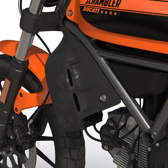 3D Ducati Scrambler Sixty2 model