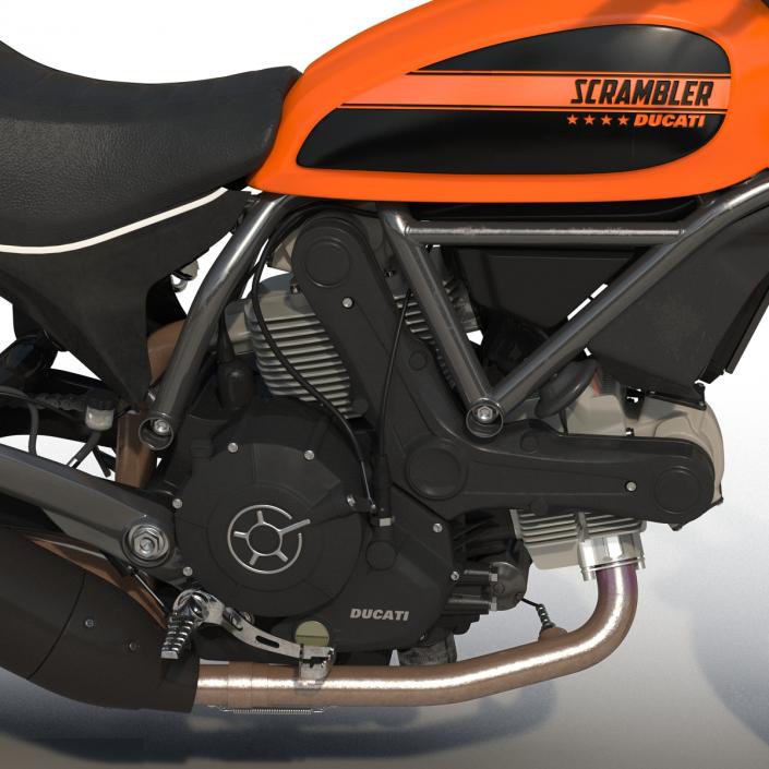 3D Ducati Scrambler Sixty2 model