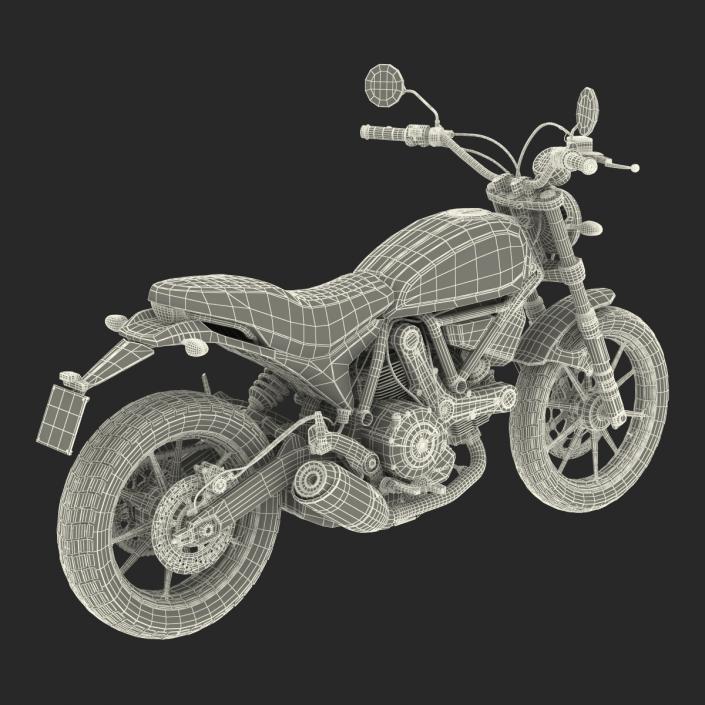 3D Ducati Scrambler Sixty2 model