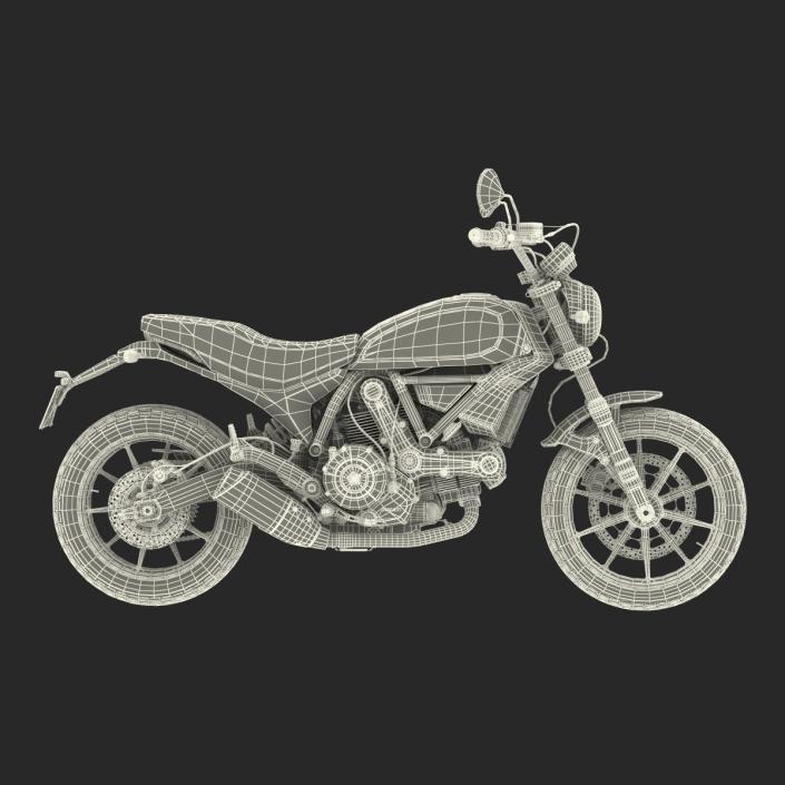 3D Ducati Scrambler Sixty2 model